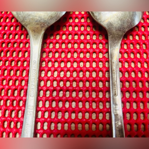 Vintage WM Rogers & son Exquisite silver plated serving spoons, set of 5. - Picture 4 of 7